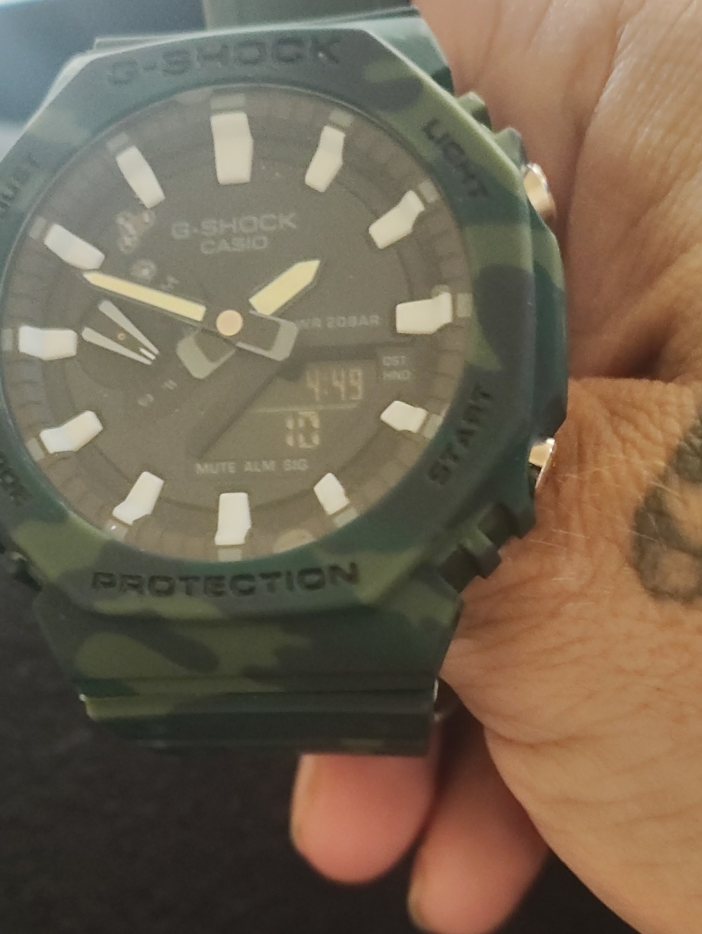Casio G-Shock Camouflage Green Analog-Digital Watch